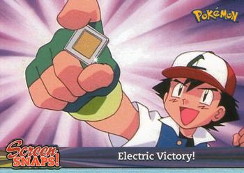 2001 Topps Pokemon Johto League Champions #SNAP 02 Electric Victory! Front